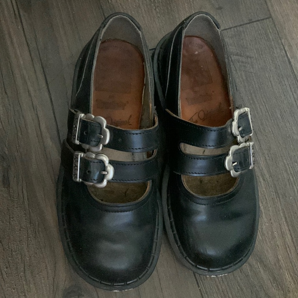 Vintage Black Leather Mary Jane Dr. Martens